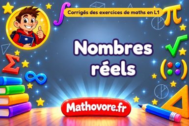 Nombres réels : corrigé des exercices de maths en L1