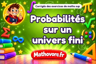 Probabilités sur un univers fini : corrigé des exercices de maths sup