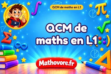 QCM de maths en L1 : les 22 chapitres corrigés