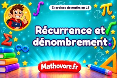 Récurrence et dénombrement : exercices de maths en L1 corrigés en PDF