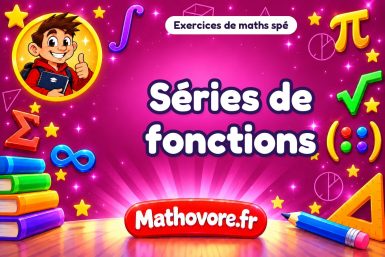 Séries de fonctions : exercices de maths spé corrigés en PDF