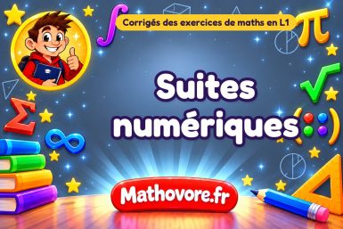 Suites numériques : corrigé des exercices de maths en L1