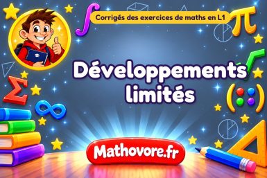 Développements limités : corrigé des exercices de maths en L1