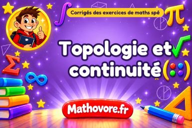 Topologie et continuité : corrigé des exercices de maths spé