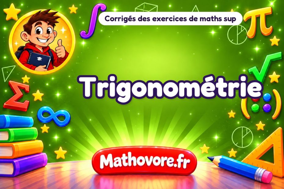 Trigonométrie : corrigé des exercices de maths sup