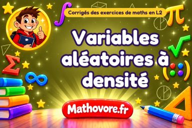 Variables aléatoires à densité : corrigé des exercices de maths en L2