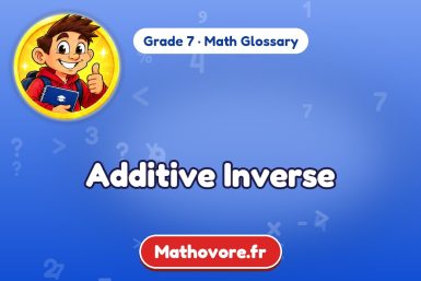 Additive Inverse – definition and example, Grade 7 math glossary – Mathovore