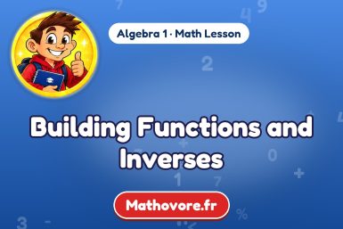 Building Functions and Inverses – Algebra 1 math lesson