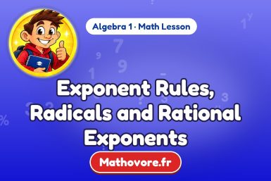 Exponent Rules, Radicals and Rational Exponents – Algebra 1 math lesson