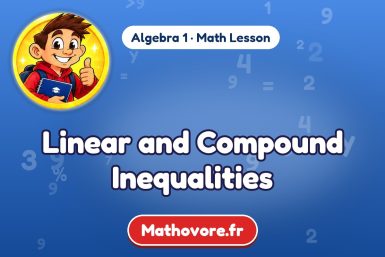 Linear and Compound Inequalities – Algebra 1 math lesson