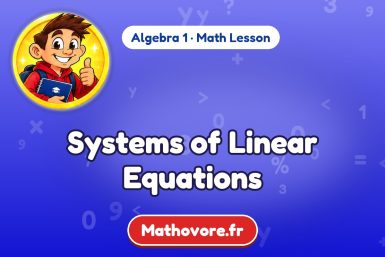 Systems of Linear Equations – Algebra 1 math lesson