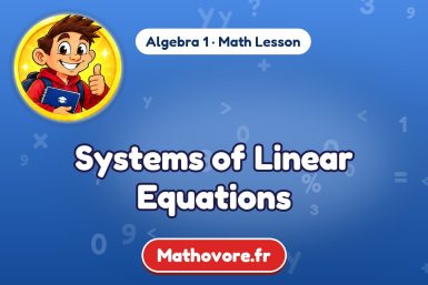 Systems of Linear Equations – Algebra 1 math lesson