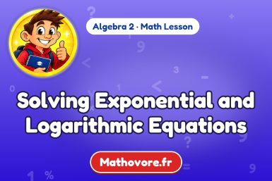 Solving Exponential and Logarithmic Equations – Algebra 2 math lesson