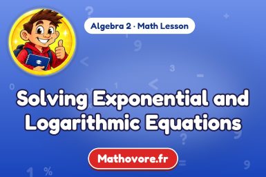 Solving Exponential and Logarithmic Equations – Algebra 2 math lesson