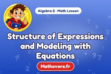 Structure of Expressions and Modeling with Equations – Algebra 2 math lesson