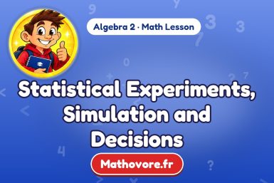 Statistical Experiments, Simulation and Decisions – Algebra 2 math lesson