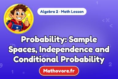 Probability: Sample Spaces, Independence and Conditional Probability – Algebra 2 math lesson