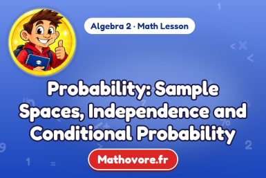 Probability: Sample Spaces, Independence and Conditional Probability – Algebra 2 math lesson