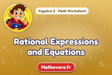 Rational Expressions and Equations – Algebra 2 math worksheet