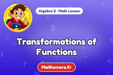 Transformations of Functions – Algebra 2 math lesson
