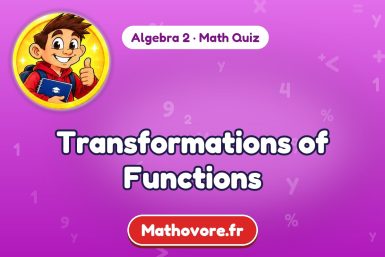 Transformations of Functions – Algebra 2 math quiz