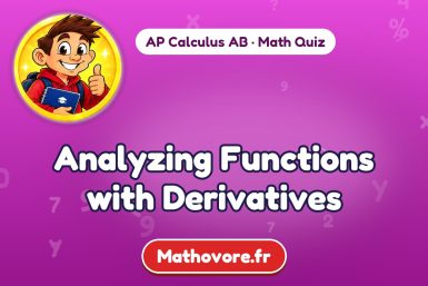 Analyzing Functions with Derivatives – AP Calculus AB math quiz