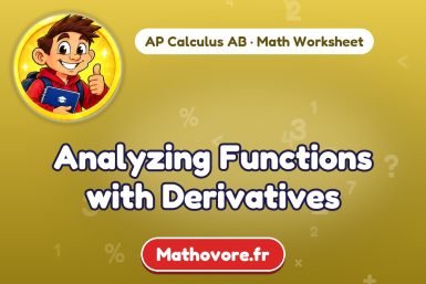 Analyzing Functions with Derivatives – AP Calculus AB math worksheet