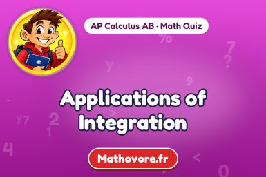Applications of Integration – AP Calculus AB math quiz