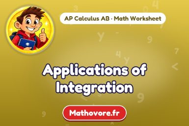 Applications of Integration – AP Calculus AB math worksheet