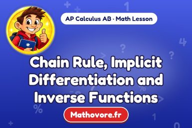 Chain Rule, Implicit Differentiation and Inverse Functions – AP Calculus AB math lesson