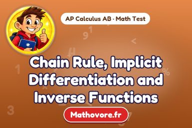 Chain Rule, Implicit Differentiation and Inverse Functions – AP Calculus AB math test