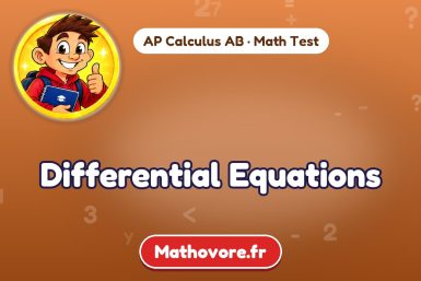Differential Equations – AP Calculus AB math test