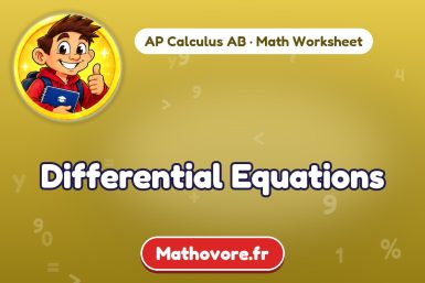 Differential Equations – AP Calculus AB math worksheet