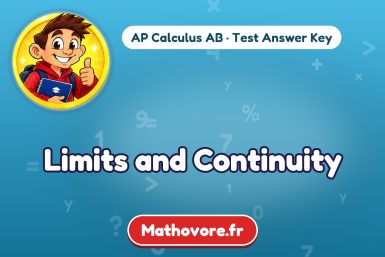 Limits and Continuity – AP Calculus AB math test answer key