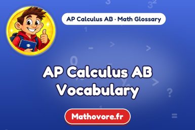 AP Calculus AB Vocabulary: words and definitions – Mathovore math glossary