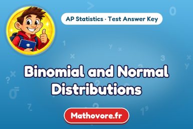Binomial and Normal Distributions – AP Statistics math test answer key