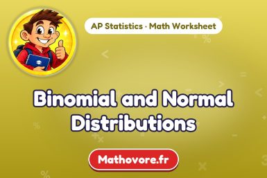 Binomial and Normal Distributions – AP Statistics math worksheet