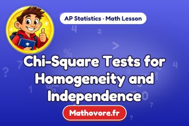 Chi-Square Tests for Homogeneity and Independence – AP Statistics math lesson