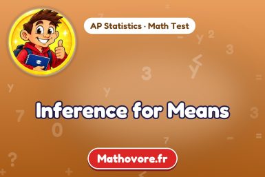 Inference for Means – AP Statistics math test