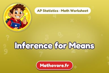 Inference for Means – AP Statistics math worksheet