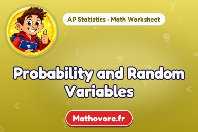 Probability and Random Variables – AP Statistics math worksheet
