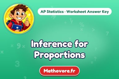 Inference for Proportions – AP Statistics math worksheet answer key