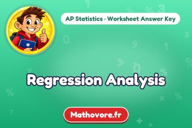 Regression Analysis – AP Statistics math worksheet answer key