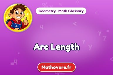 Arc Length – definition and example, Geometry math glossary – Mathovore