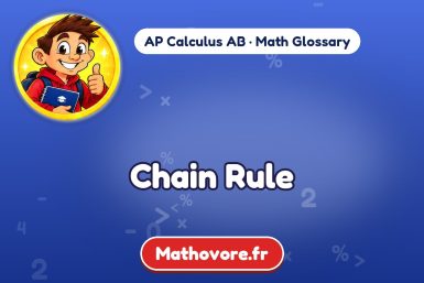 Chain Rule – definition and example, AP Calculus AB math glossary – Mathovore