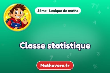 Classe statistique : définition et exemple – lexique de maths Mathovore