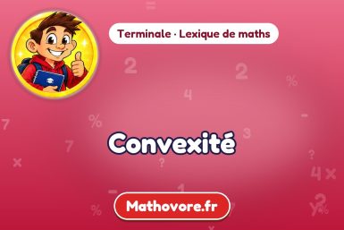 Convexité : définition et exemple – lexique de maths Mathovore