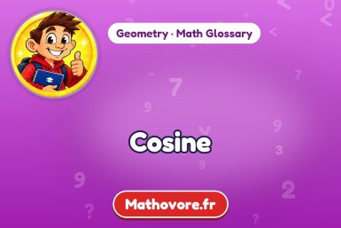 Cosine – definition and example, Geometry math glossary – Mathovore