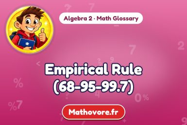 Empirical Rule (68-95-99.7) – definition and example, Algebra 2 math glossary – Mathovore
