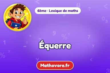 Équerre : définition et exemple – lexique de maths Mathovore